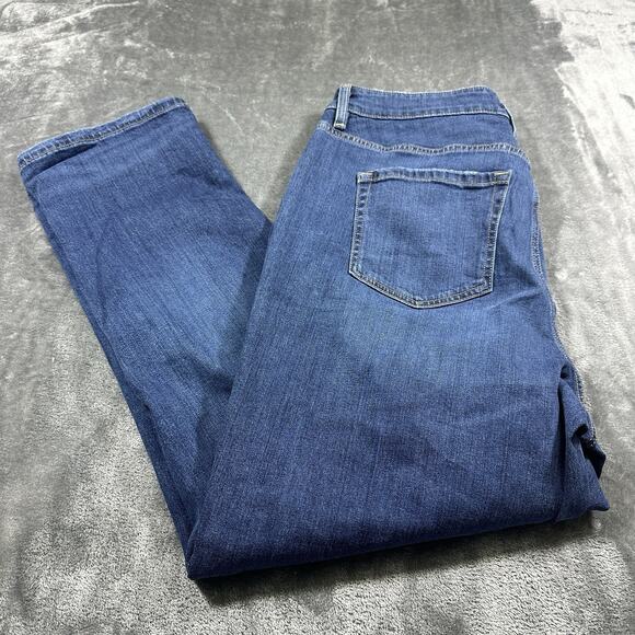 Lane‎ Bryant Jeans Women’s 16 Blue High-rise Essential Stretch Straight Crop - Picture 7 of 16
